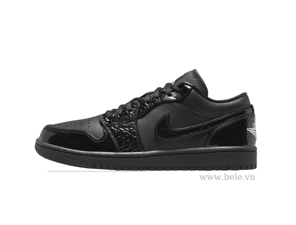 Air Jordan 1 Low Black Croc HJ7743 010 Best Quality