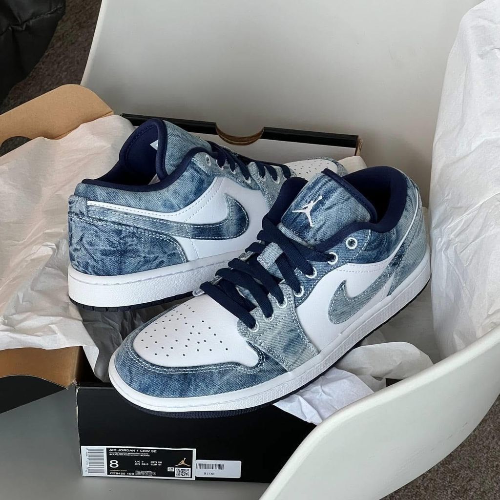 Air Jordan 1 Low Denim CZ8455 100