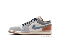 (ORDER) Nike Air Jordan 1 Low Phantom Denim Swoosh FZ5042 041 Chính Hãng