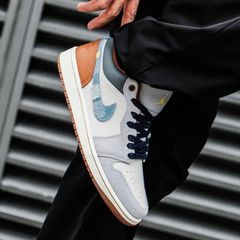 (ORDER) Nike Air Jordan 1 Low Phantom Denim Swoosh FZ5042 041 Chính Hãng