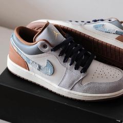 (ORDER) Nike Air Jordan 1 Low Phantom Denim Swoosh FZ5042 041 Chính Hãng