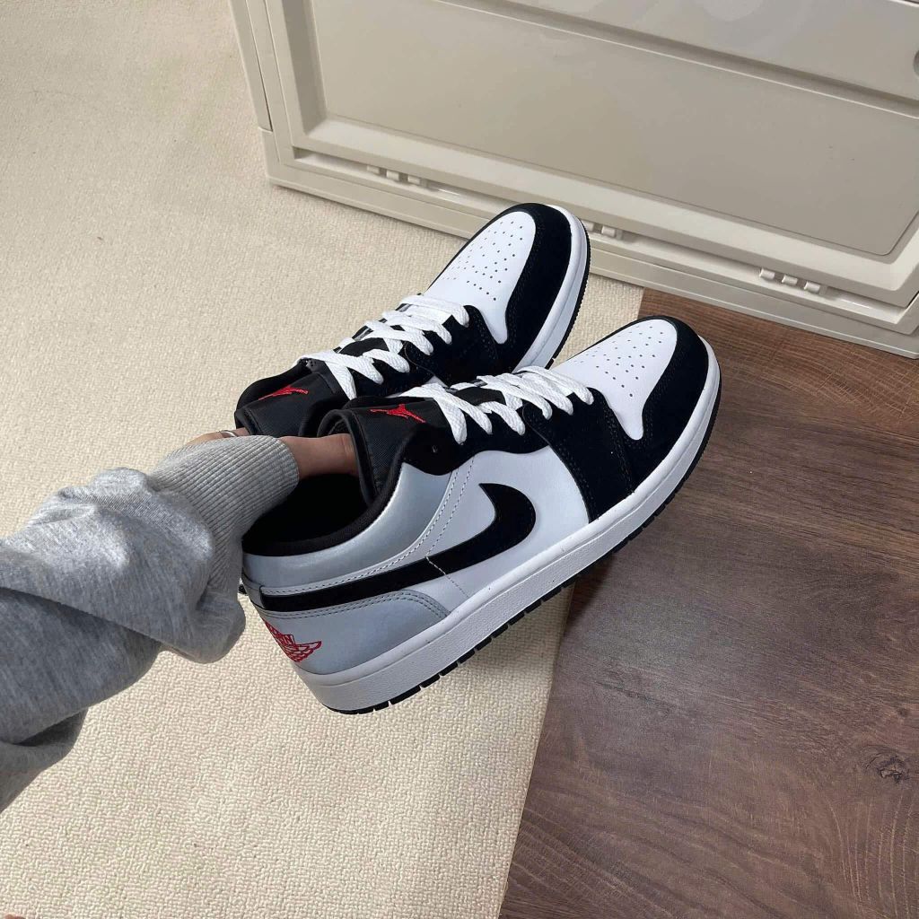(ORDER) Nike Air Jordan 1 Low Black Matte Silver HF3148 106 Chính Hãng