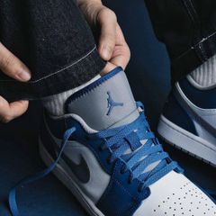 (ORDER) Nike Air Jordan 1 Low True Blue 553558 412 Chính Hãng