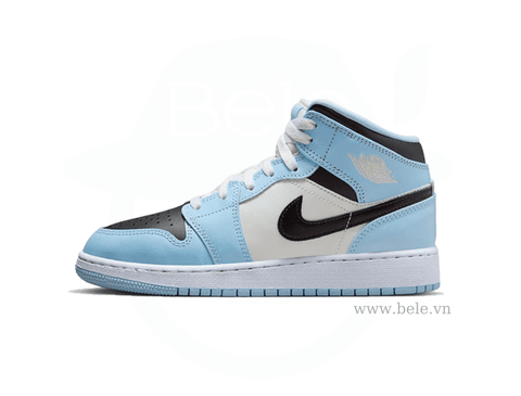 Nike Air Jordan 1 Mid Ice Blue GS 555112 401
