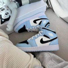(ORDER) Nike Air Jordan 1 Mid Ice Blue GS 555112 401