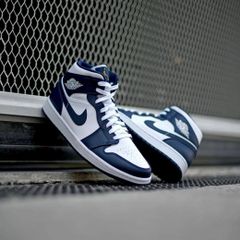 Nike Air Jordan 1 Mid Obsidian 554724 174