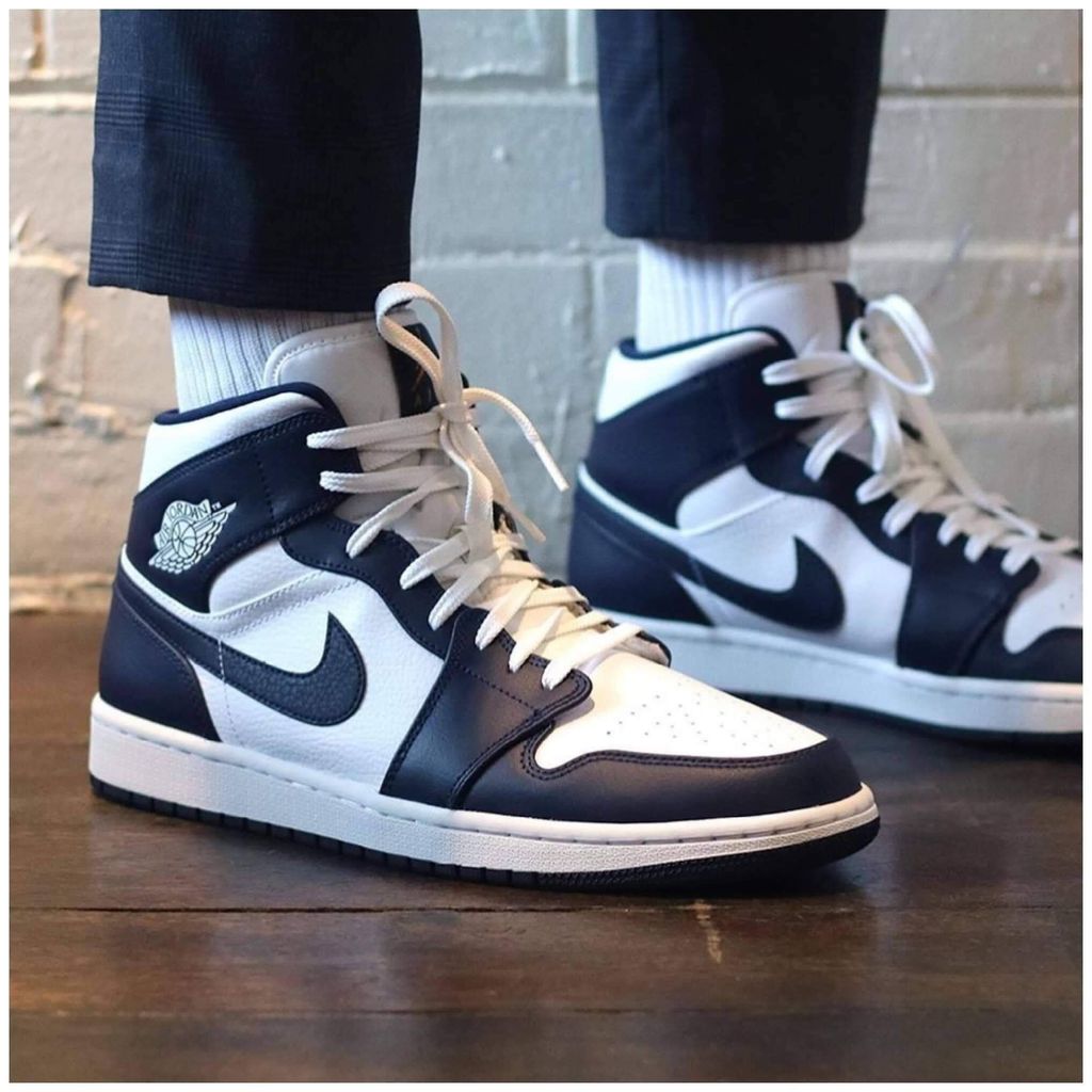 Nike Air Jordan 1 Mid Obsidian 554724 174