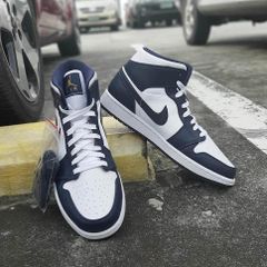 Nike Air Jordan 1 Mid Obsidian 554724 174