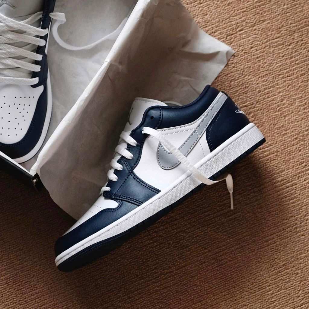 (ORDER) Nike Air Jordan 1 Low Midnight Navy 553558 141 Chính Hãng