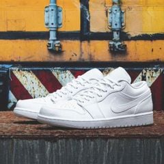 Air Jordan 1 Low All White 553558 130