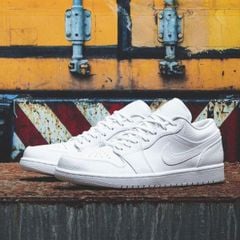 Air Jordan 1 Low All White 553560 130