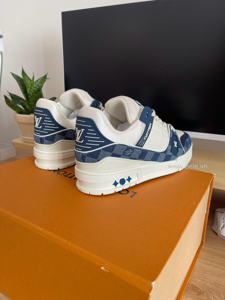 LV Trainer Sneaker Marine 1ACPRY