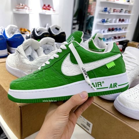 LV x Off White x Air Force 1 Green