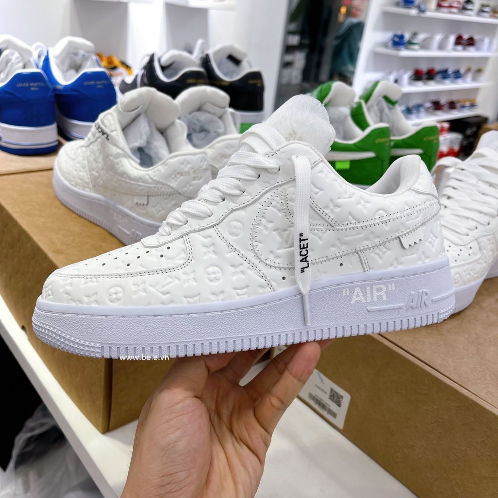 LV x Off White x Air Force 1 White