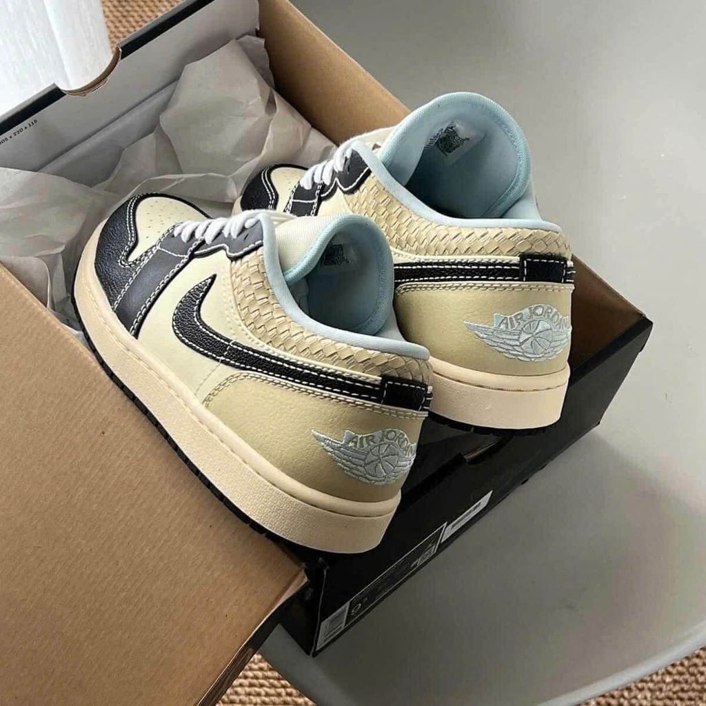 (ORDER) Nike Air Jordan 1 Low Coconut Milk Black HQ3437 101 Chính Hãng