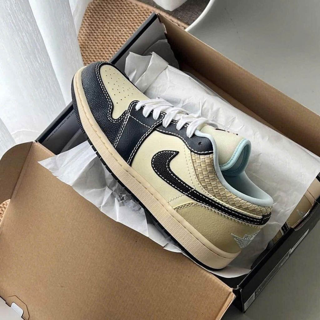 (ORDER) Nike Air Jordan 1 Low Coconut Milk Black HQ3437 101 Chính Hãng