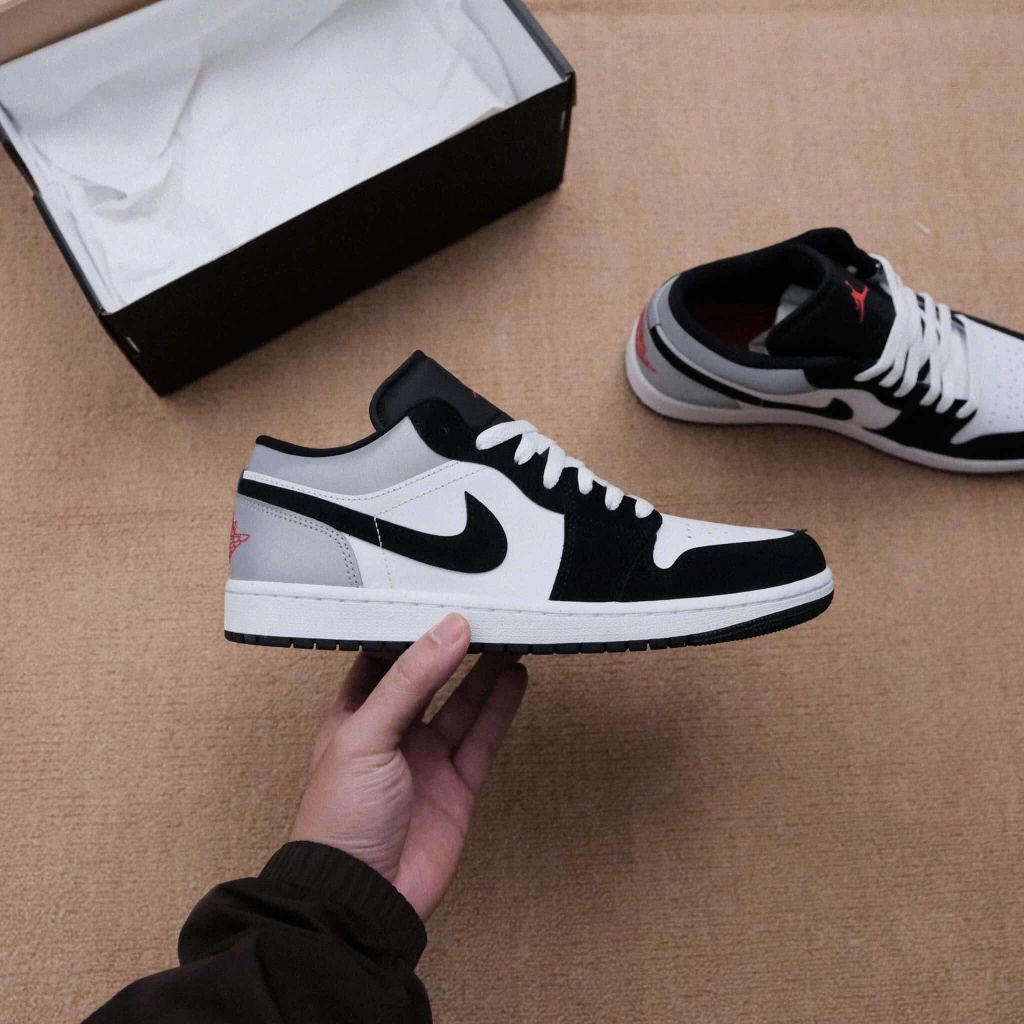 Air Jordan 1 Low Black Matte Silver HF3148 106