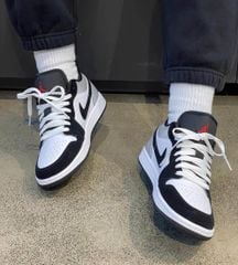 Air Jordan 1 Low Black Matte Silver HF3148 106