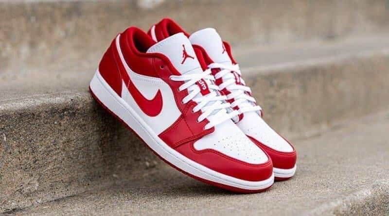 Air Jordan 1 Low Gym Red White 553558 611