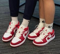 Air Jordan 1 Low Gym Red White 553558 611