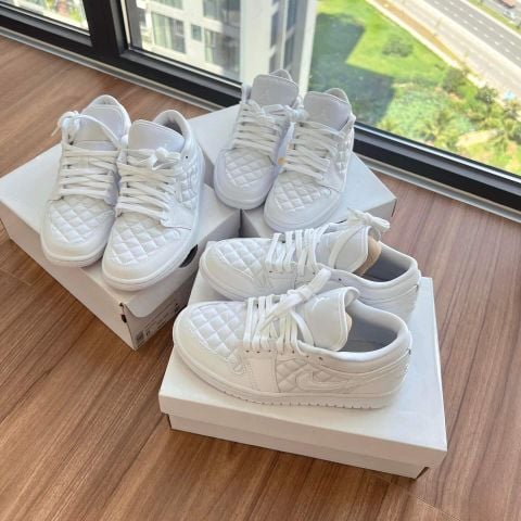 (ORDER) Nike Air Jordan 1 Low Quilted White DB6480 100