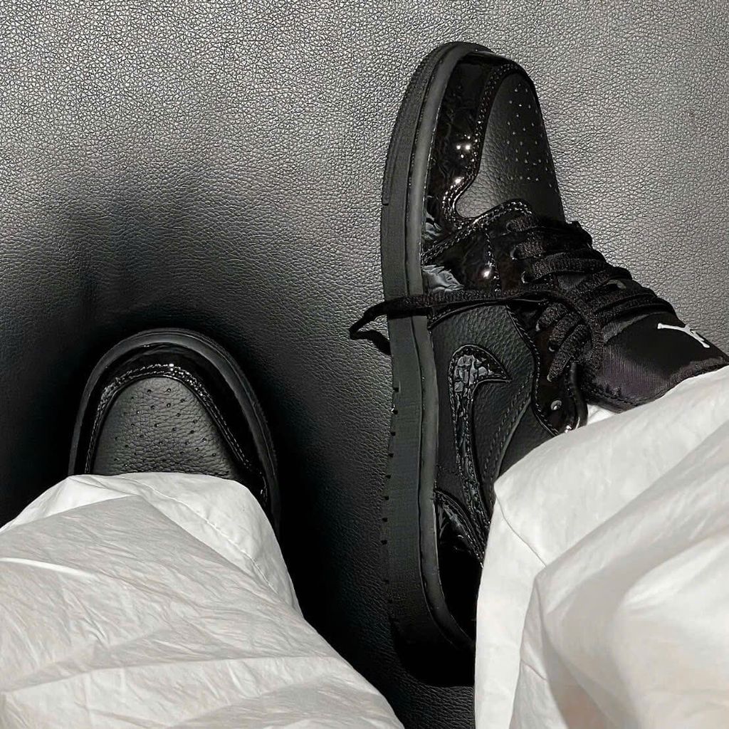 Air Jordan 1 Low Black Croc HJ7743 010 Best Quality