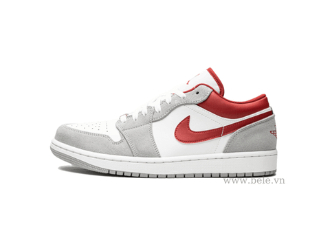 Air Jordan 1 Low Light Smoke Grey Gym Red