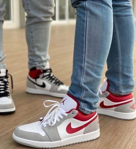 (ORDER) Air Jordan 1 Low Light Smoke Grey Gym Red