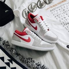 (ORDER) Air Jordan 1 Low Light Smoke Grey Gym Red