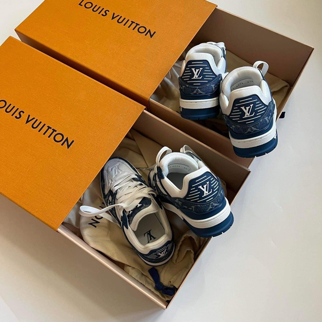 LV Trainer Sneaker Denim Blue 1A9JGR