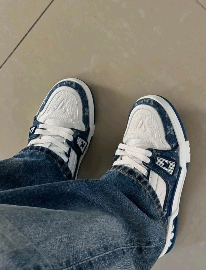 LV Trainer Sneaker Denim Blue 1A9JGR