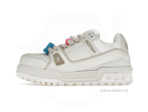 LV Trainer Maxi White Cream