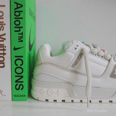 LV Trainer Maxi White Cream