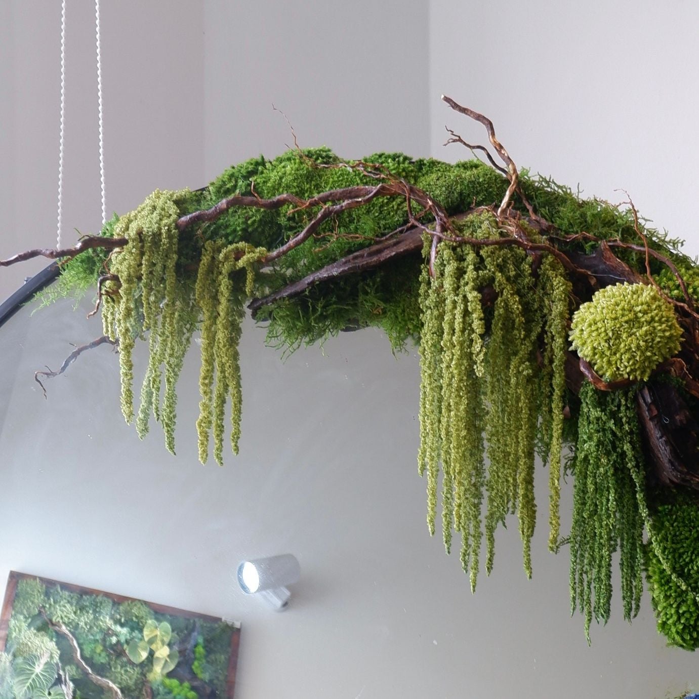  Gương trang trí rêu Moss Mirror 