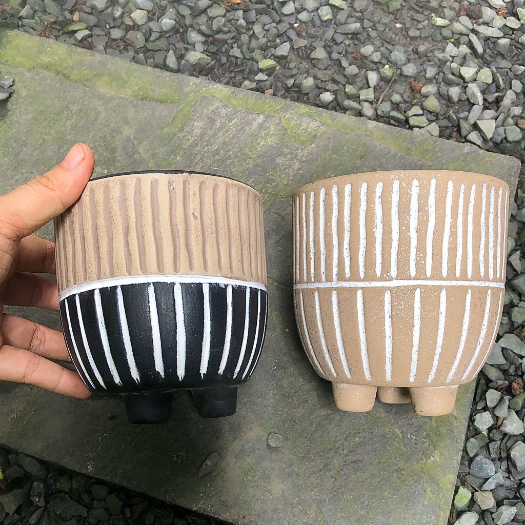  Chậu sọc 3 chân 