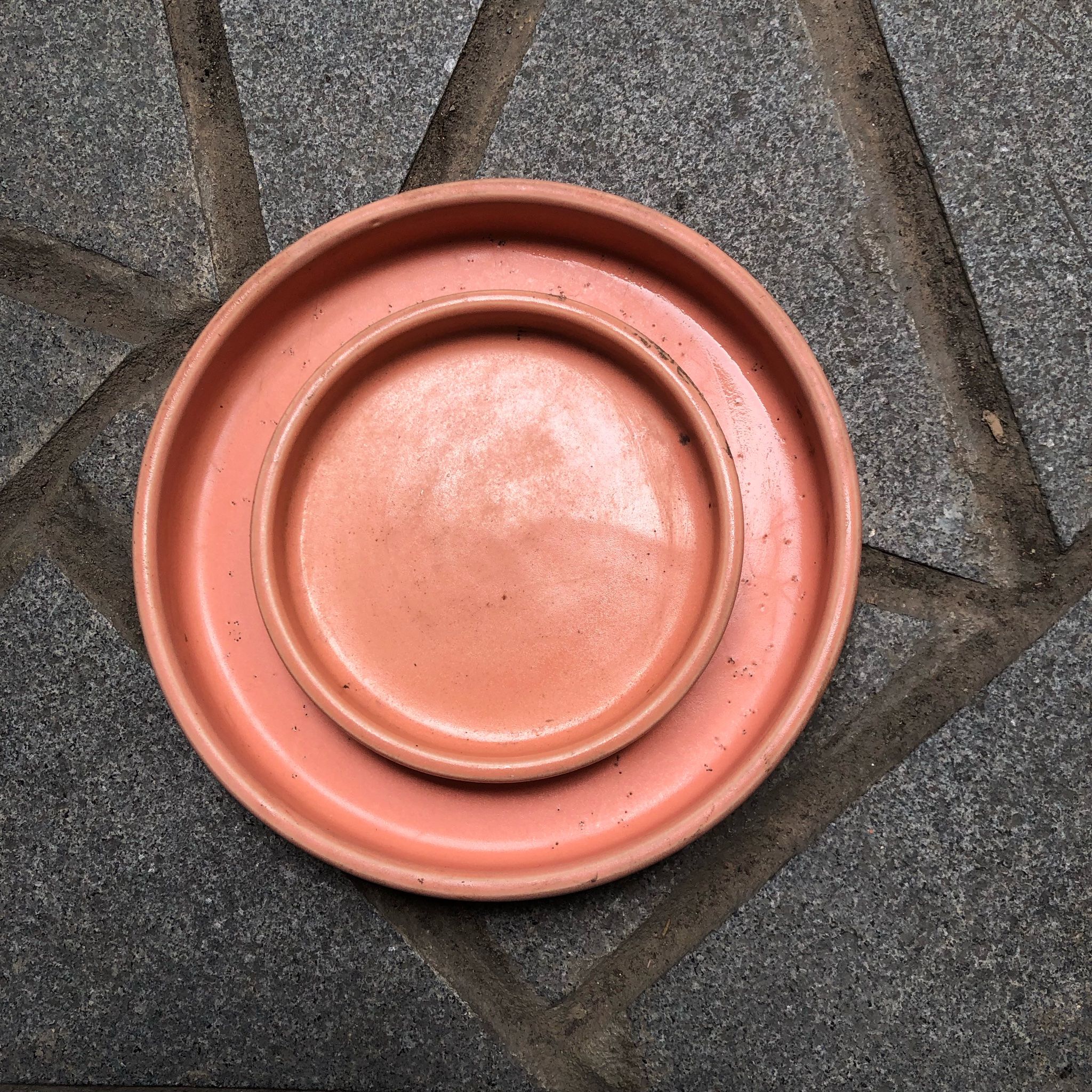  Đĩa men hồng nhiều kích cỡ 