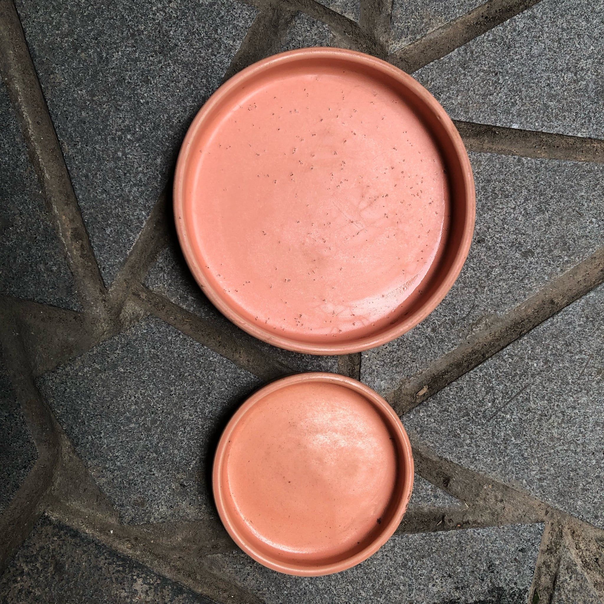  Đĩa men hồng nhiều kích cỡ 