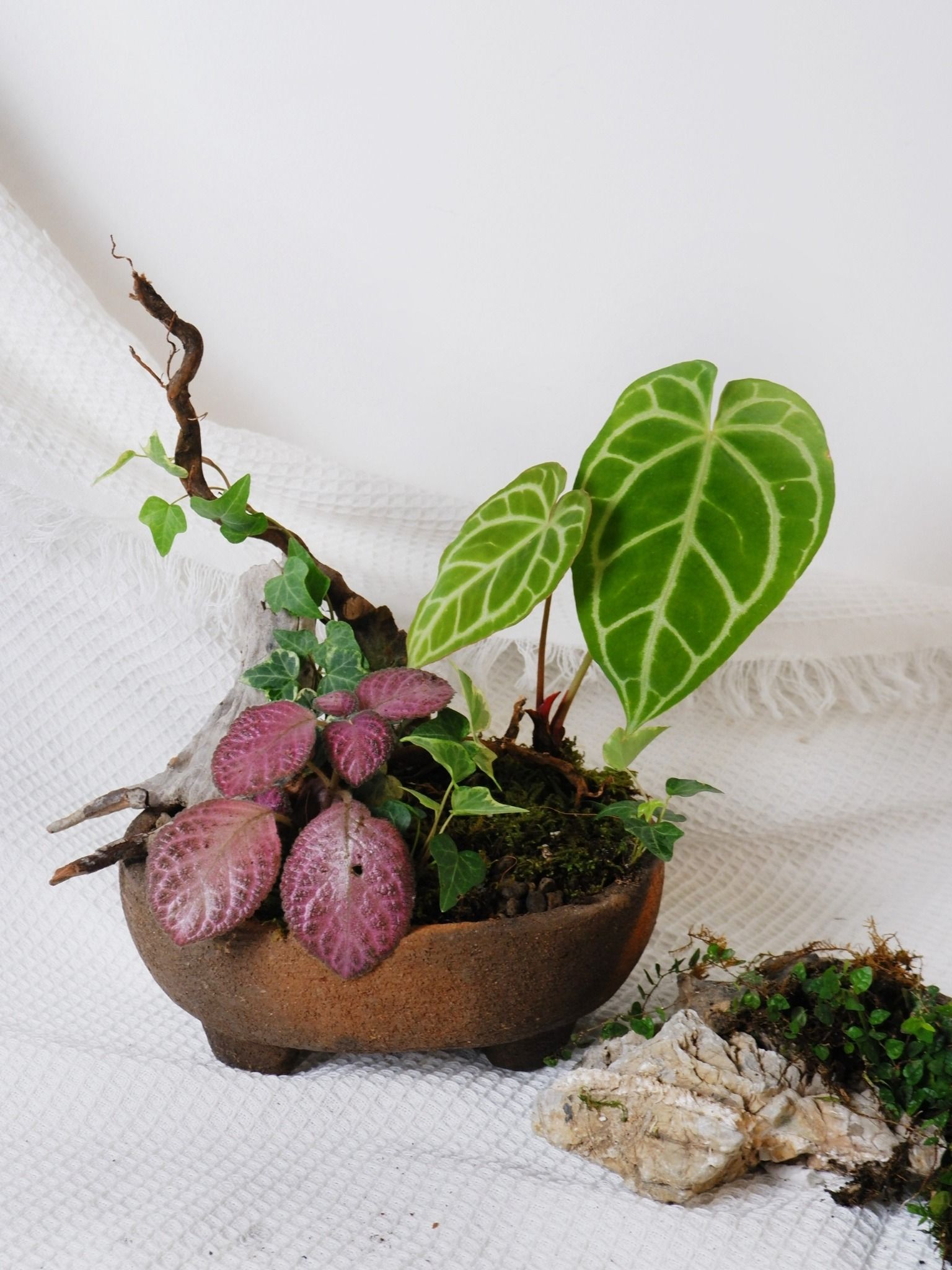  Gốm Chăm ghép Lan Lá 