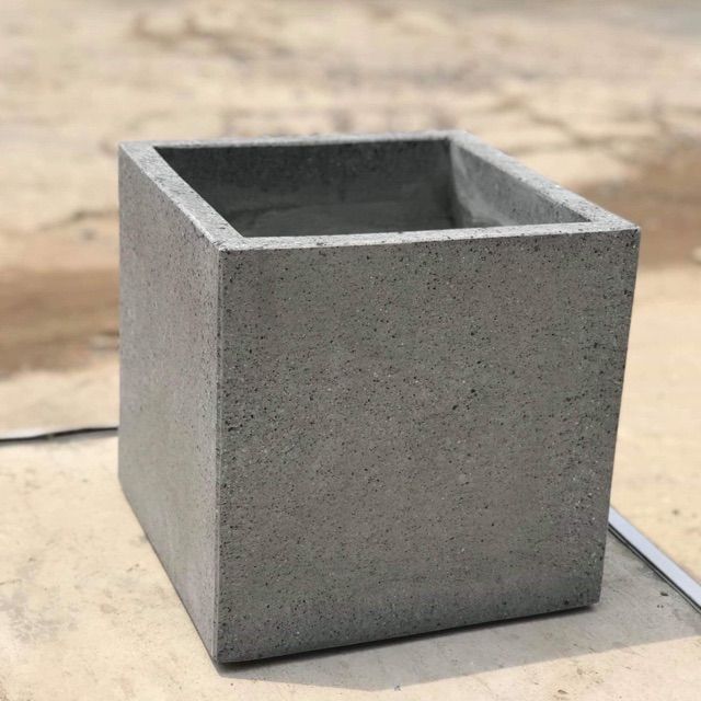  Chậu xi măng trồng cây vuông 