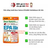  Viên uống bổ não, sáng mắt giảm stress Asahi Dear Natura 80 viên 