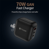  Củ sạc Mazer GaNPrestige PD70W 2C1A 