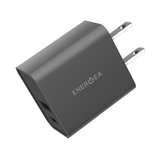  Củ sạc ENERGEA-PD USB-C+QC USB-A port wall charger,20W(US) GUNMETAL 
