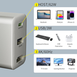  Củ sạc kèm cổng truyền dữ liệu MicroPack HDMI 4k60Hz MWC-265H 