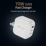  Củ sạc Mazer GaNPrestige PD70W 2C1A 
