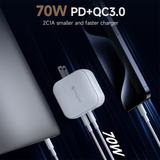  Củ sạc Mazer GaNPrestige PD70W 2C1A 