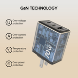  Củ sạc MicoPack 70W MWC-370 