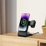  Đế Sạc Không Dây Mazer 3-in-1 Foldable Travel Charging Stand 