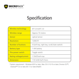  Chuột bluetooth Silent MicroPack INSPIRE 2 MP-707B 