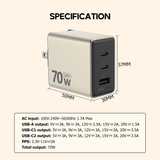  Củ sạc MicoPack 70W MWC-370 