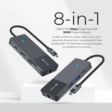  Bộ Chuyển Đổi Mazer Infinite Multimedia Pro Hub 8-in-1 USB-C 